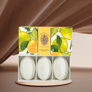 KIT 3 sabonetes barra 115g Boboli Citrus