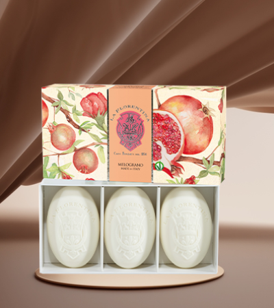 KIT 3 sabonetes barra 115g Pomegranate