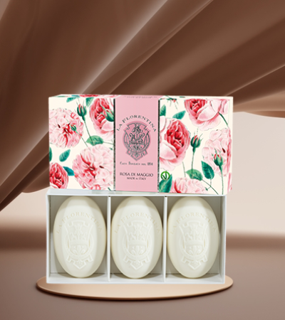 KIT 3 sabonetes barra 115g Rose Of May